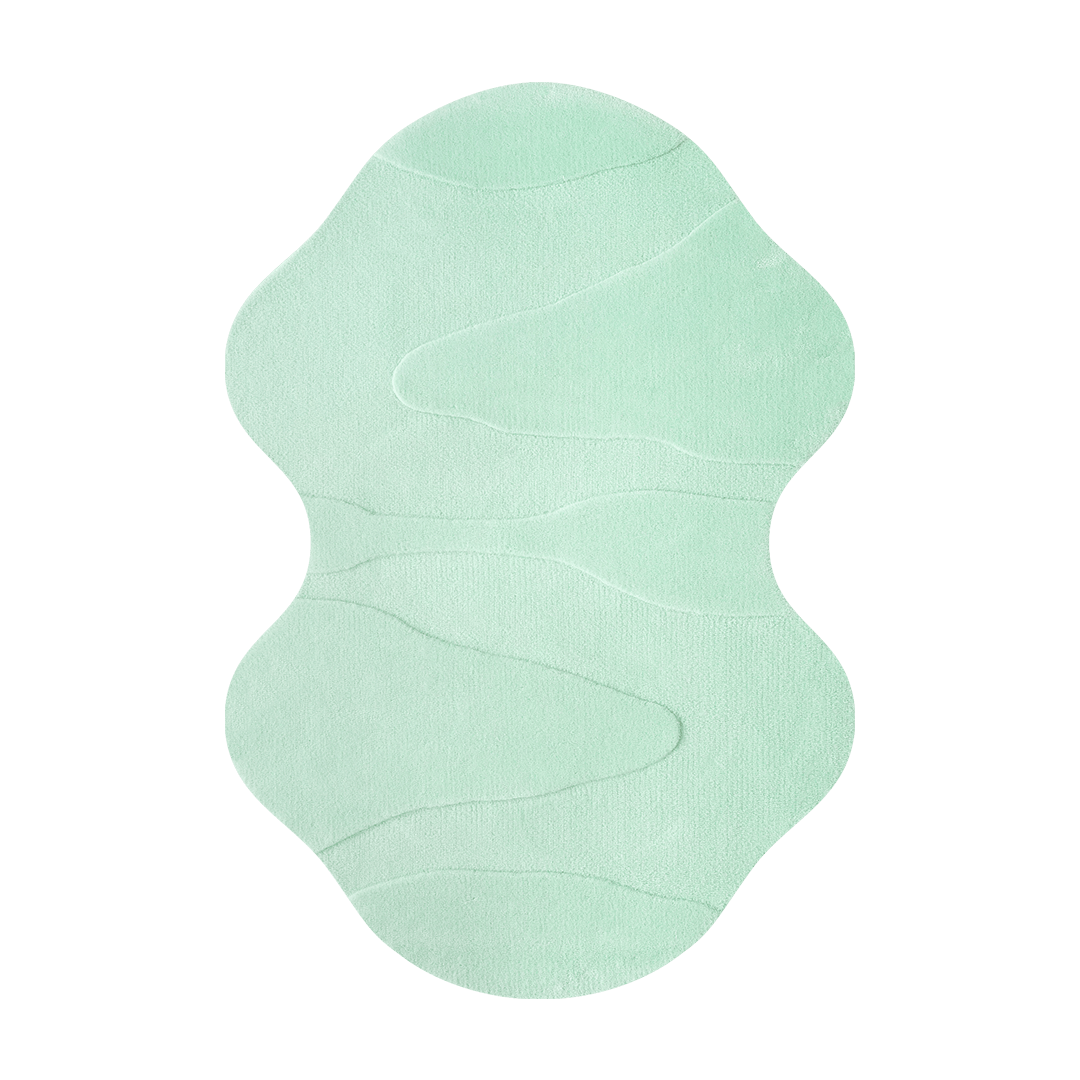 tapis big magma vert sauge design