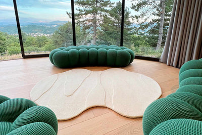 tapis big magma naturel salon design